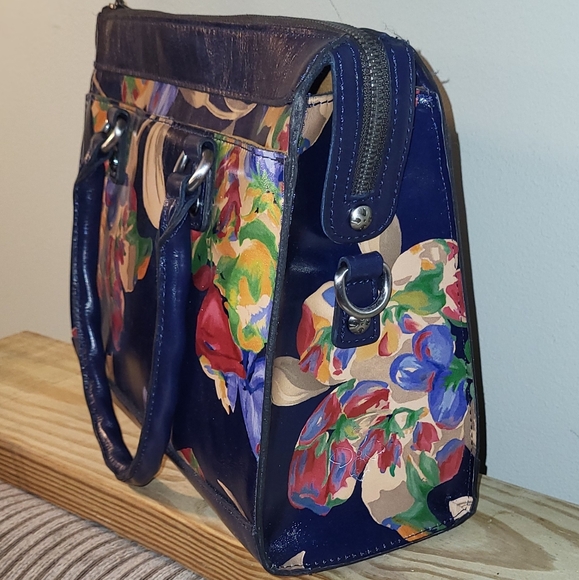 🌺Beautiful Patricia Nash Josselin Leather Satchel - Picture 6 of 16